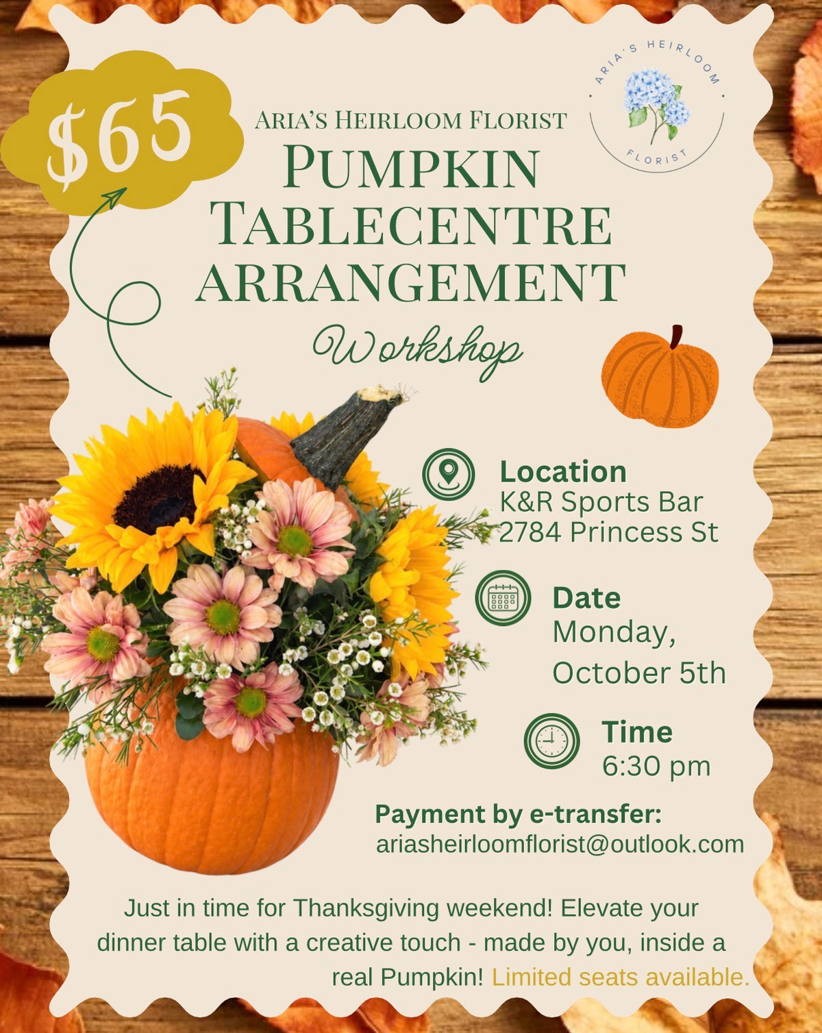 Fall Floral Workshop 2026